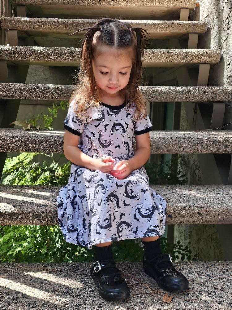 Dress - Autumn Spells - Haunted Daisies - Orange