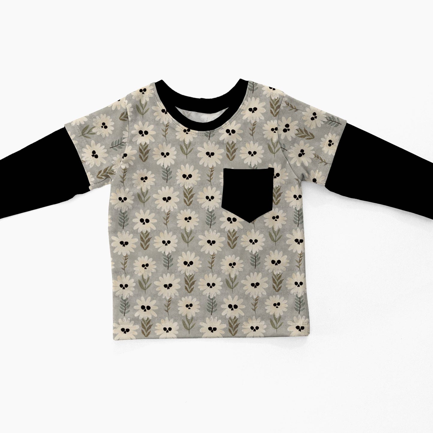 Layered T-shirt - Autumn Spells - Haunted Daisies