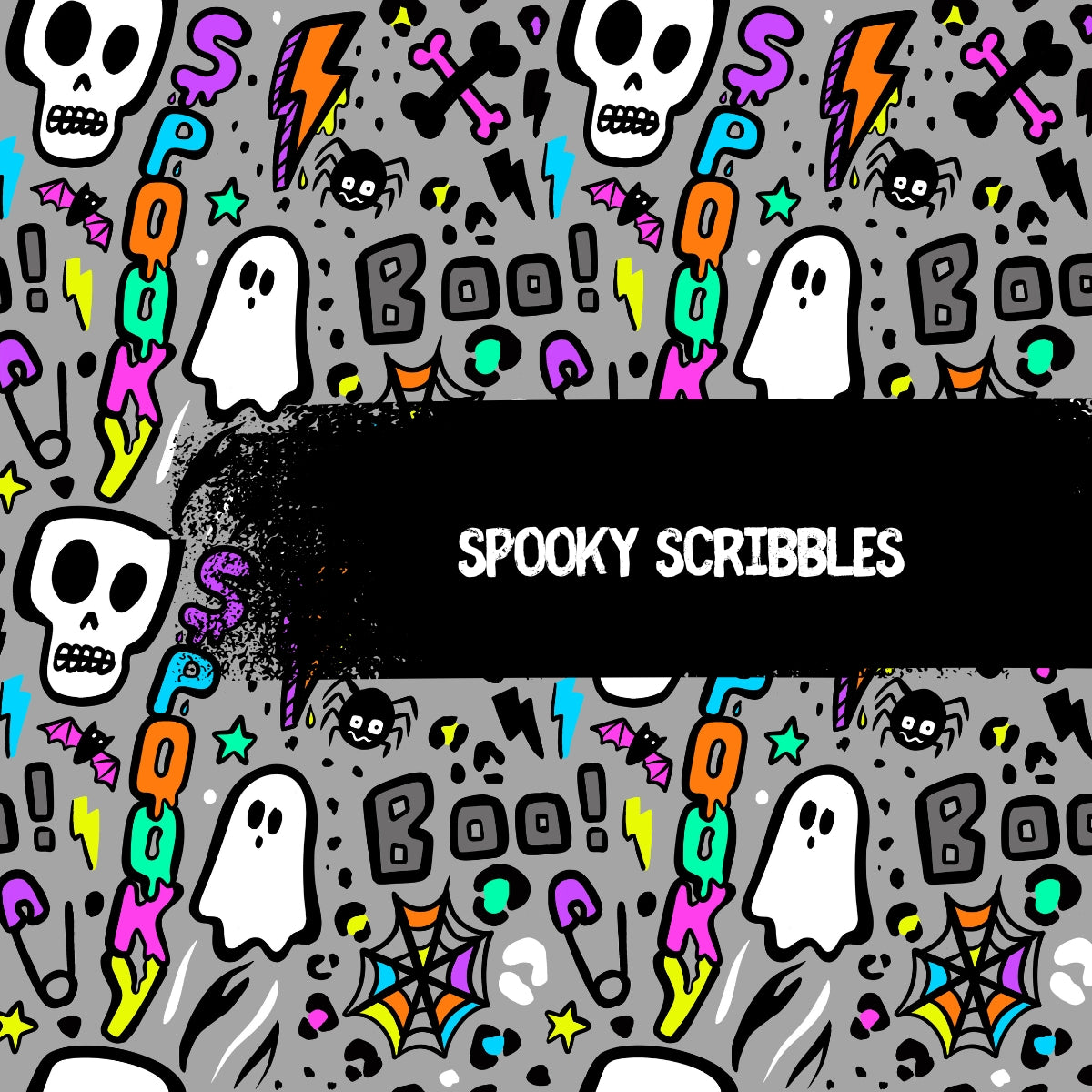 Layered T-shirt - Autumn Spells - Spooky Scribbles - Layered T-shirt
