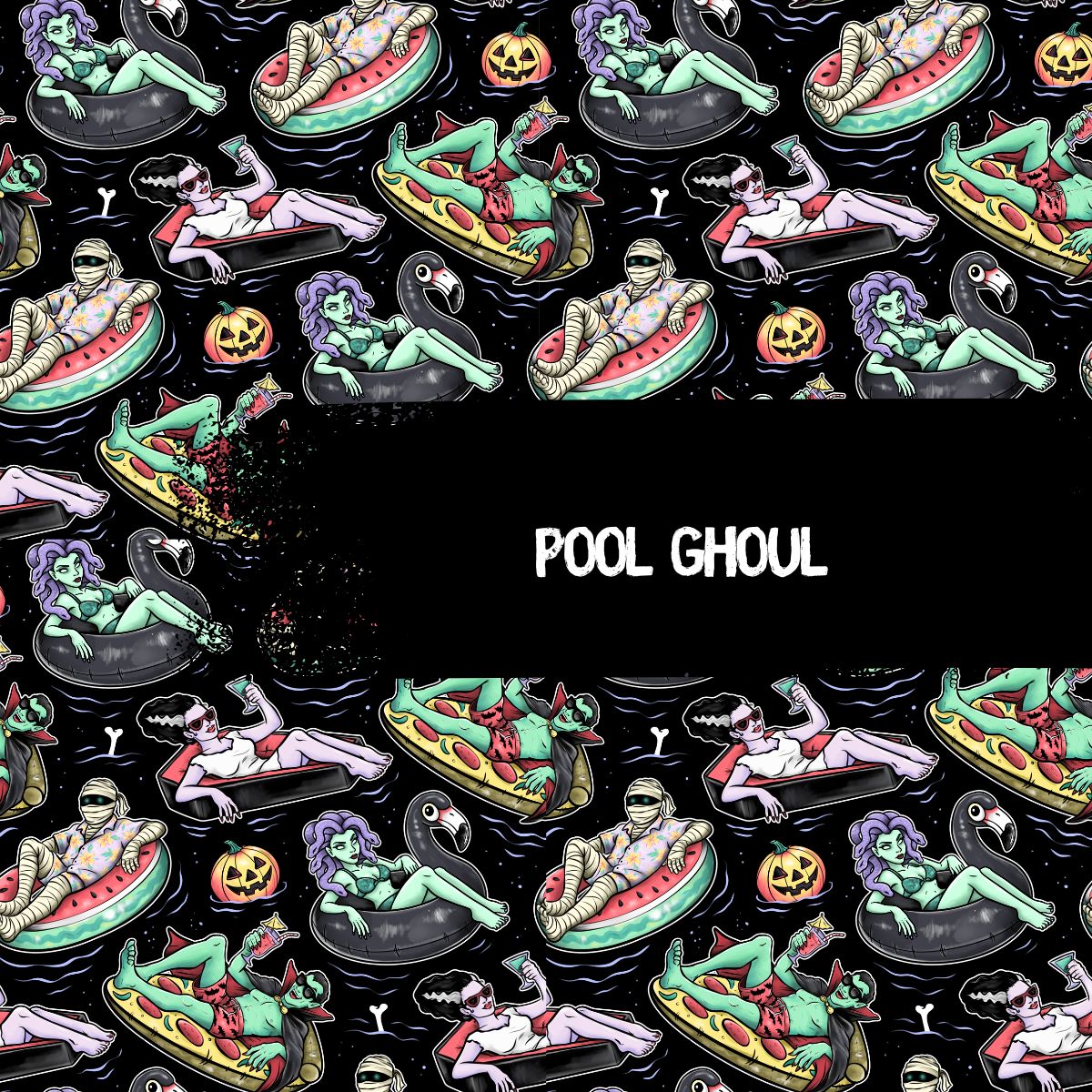 Women T-shirt - Spooky Shores - Pool Ghoul