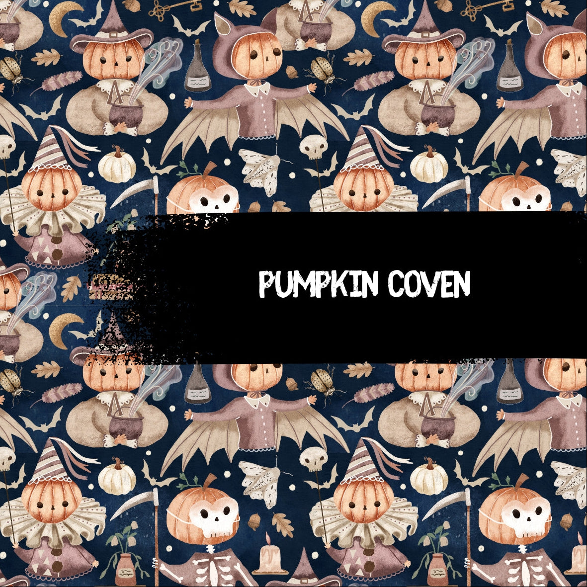 Layered T-shirt - Autumn Spells - Pumpkin Coven