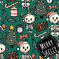 Peplum top - Christmas collection - Merry Skelly  - Up to 10