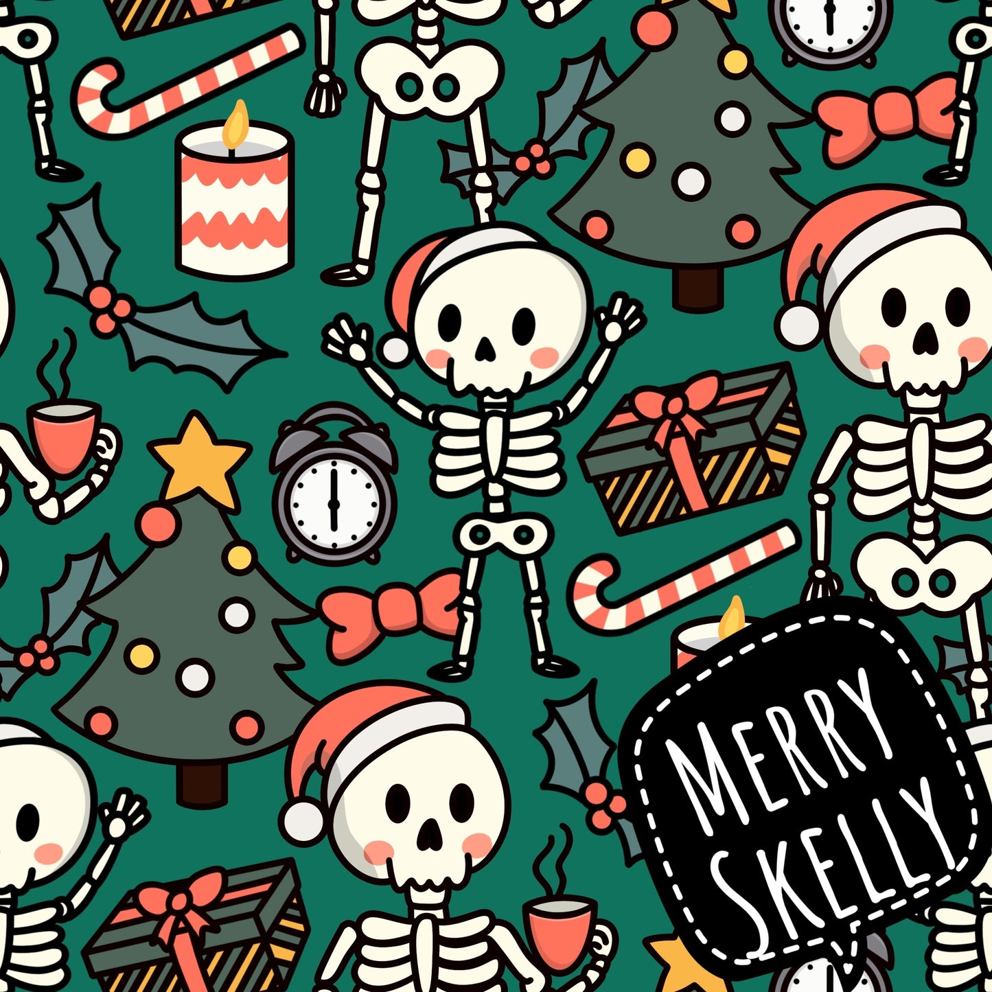 Peplum top - Christmas collection - Merry Skelly  - Up to 10