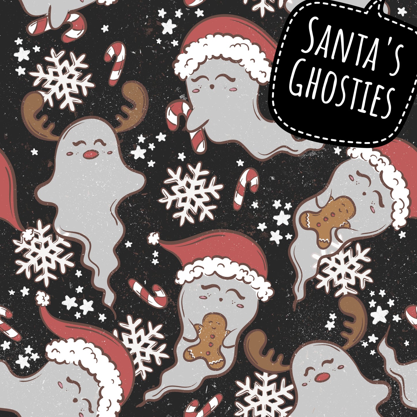 Skirted Bummies - Christmas collection - Santa's Ghosties - Up to 6