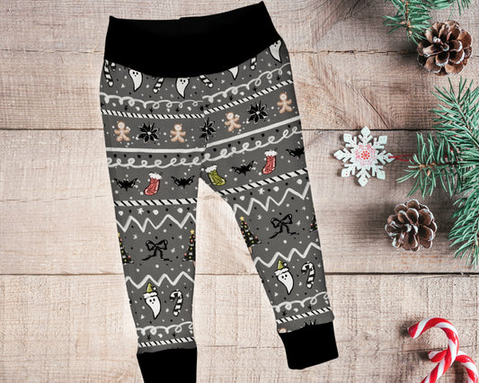 Basic leggings - Creepmas Collection - SpookyFairIsle- up to 10T