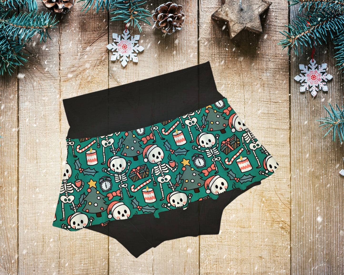 Skirted Bummies - Christmas collection - Merry Skelly - Up to 6