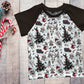 Raglan Short or Long Sleeves T-shirt - Christmas Collection - Creepy Xmas - Up to 10