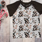 Raglan Short or Long Sleeves T-shirt - Christmas Collection - Pumpkin Cane - Up to 10