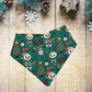 Bandana bibs, feeding bibs - Christmas collection - Merry Skelly