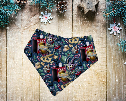 Bandana bibs, feeding bibs - Christmas collection - Krampus Cookies