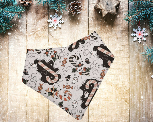 Bandana bibs, feeding bibs - Christmas collection - Pumpkin Cane