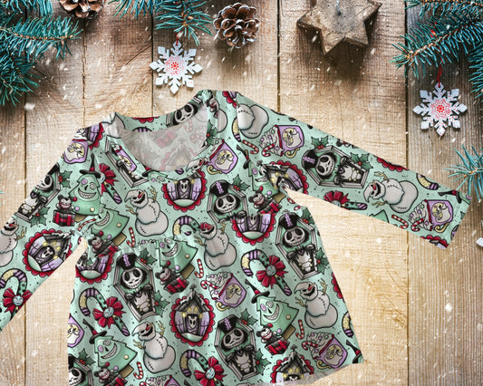 Peplum top - Christmas collection - Nightmare on Xmas - Up to 10