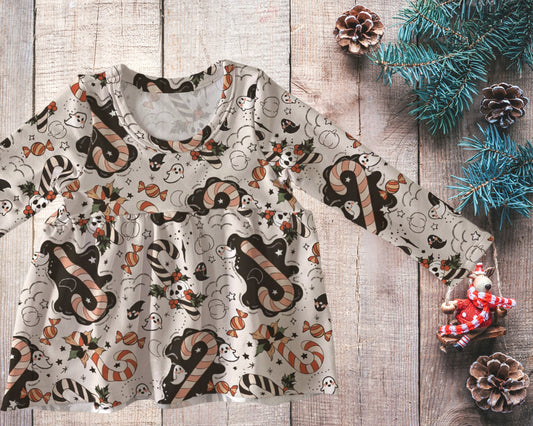 Peplum top - Christmas collection - Pumpkin Cane - Up to 10