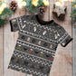 Short Sleeves T-shirt - Christmas Collection - Spooky Fair Isle - Up to 10