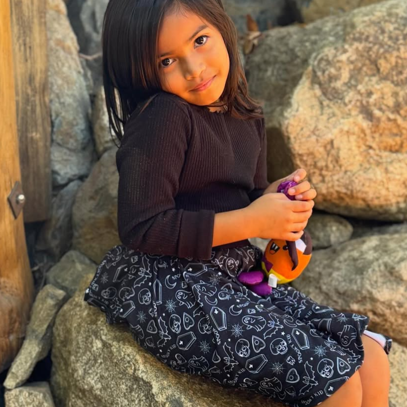 Twirly Skirt - Black to Black collection - Garden of Webs