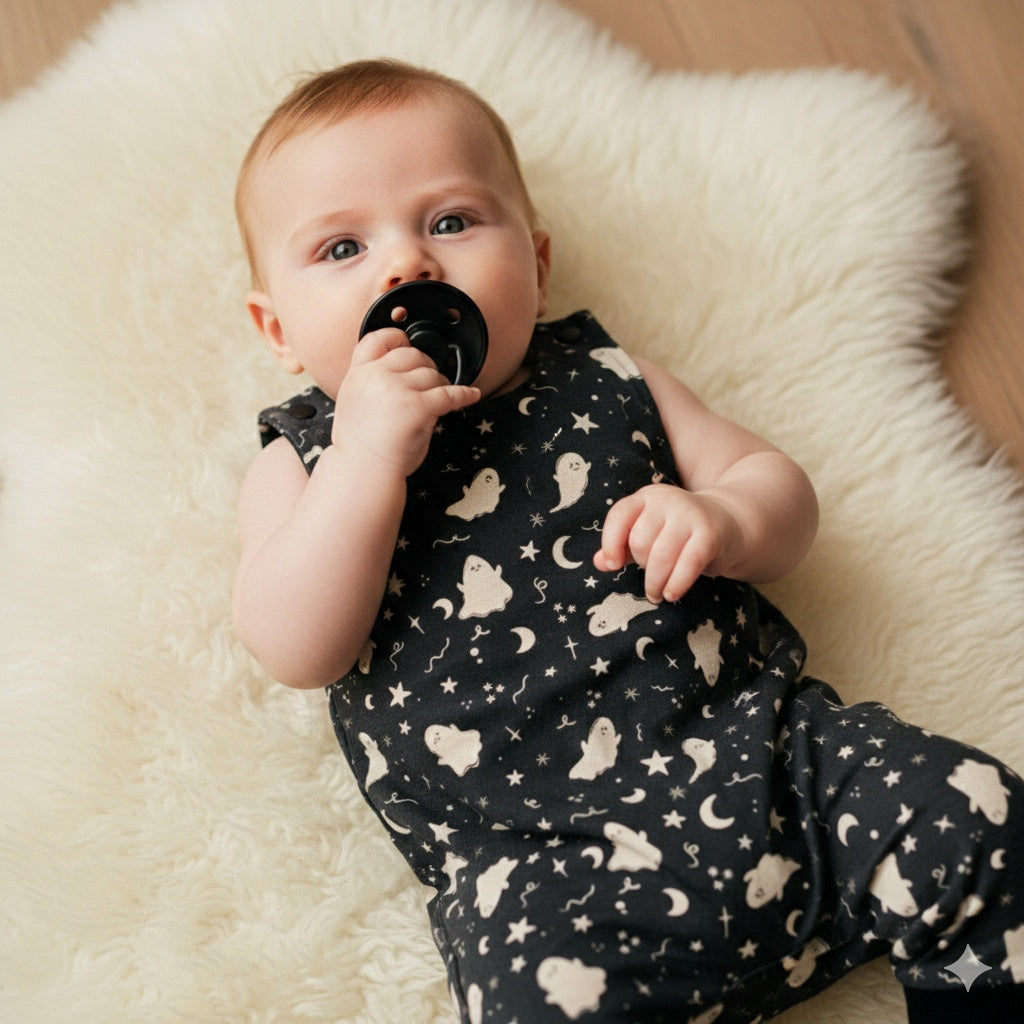 Romper long legs - Back to Black collection - Ghost After Bedtime