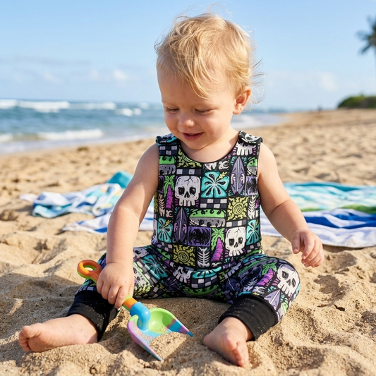 Romper long legs - Spooky Shores collection - Spooky Tiki