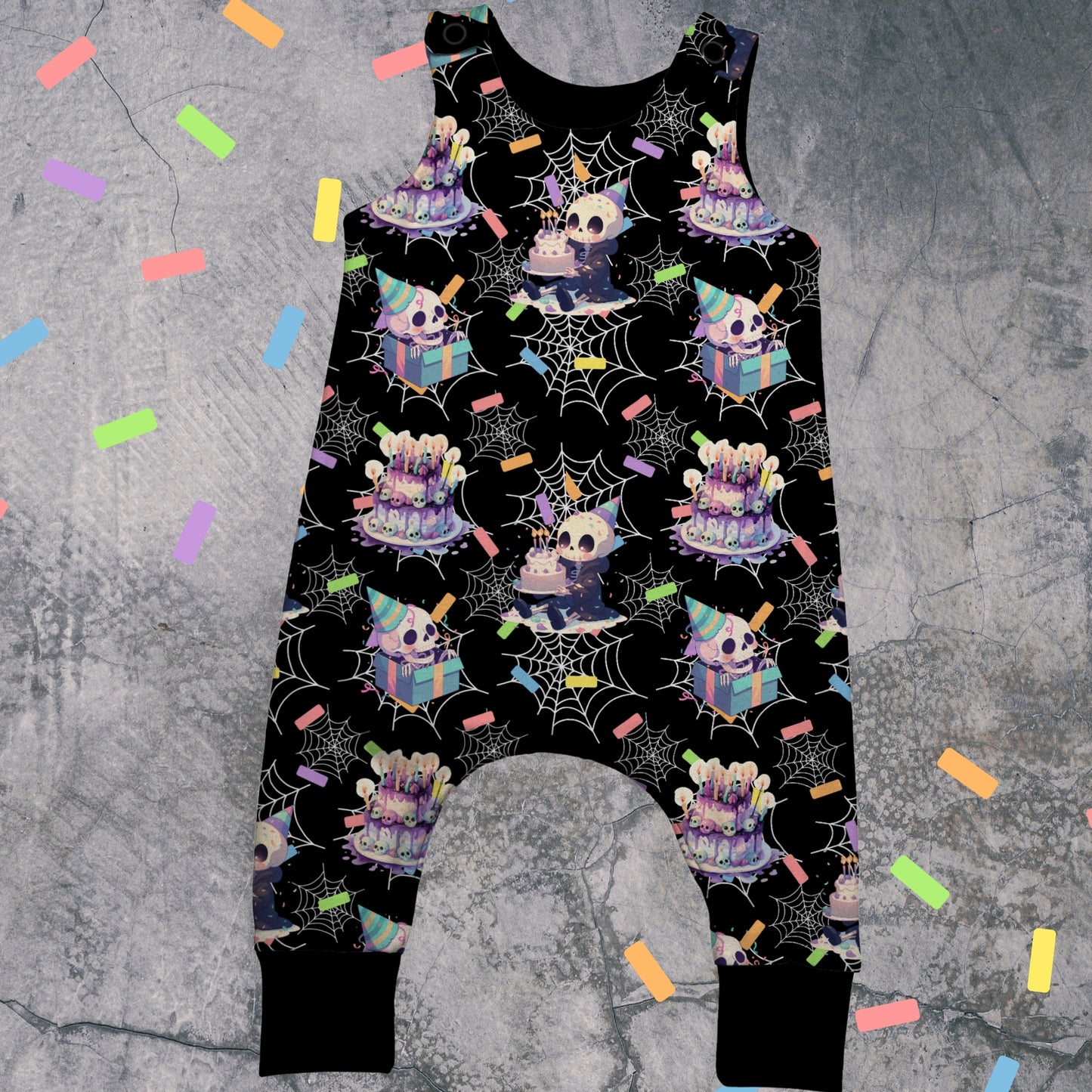 Romper long legs - Spooky Birthday