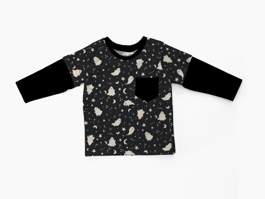 Layered T-shirt - Back to Black - Ghost After Midnight
