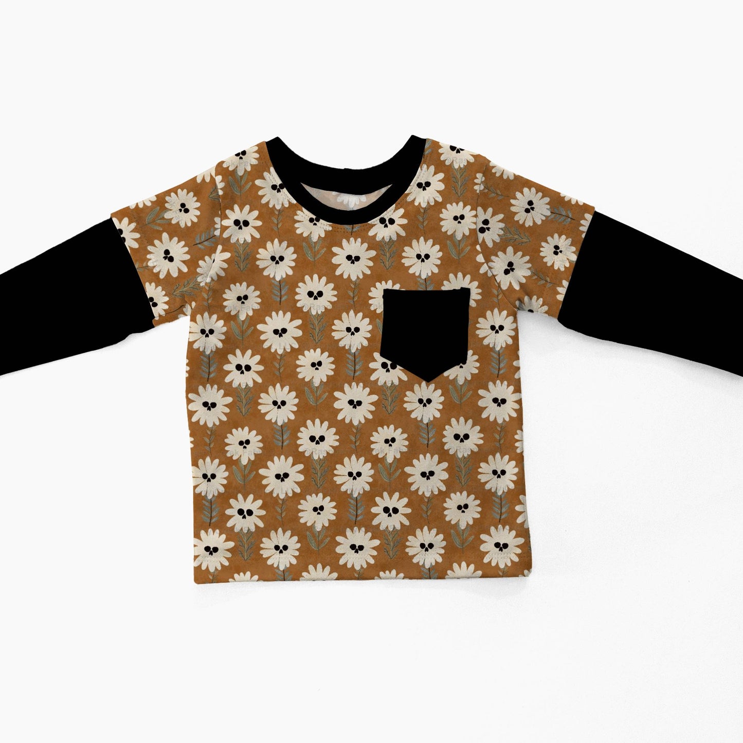 Layered T-shirt - Autumn Spells - Haunted Daisies