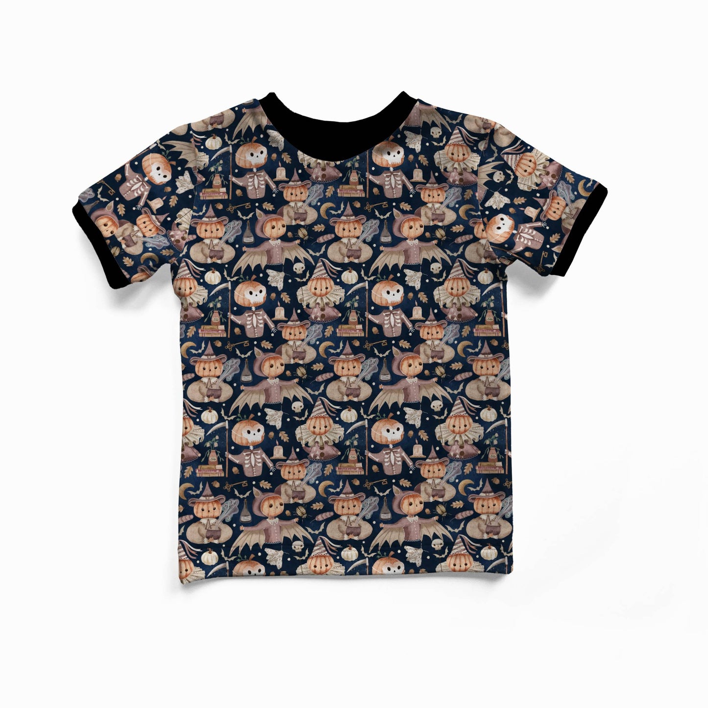 Short Sleeves T-shirt - Autumn Spells - Pumpkin Coven