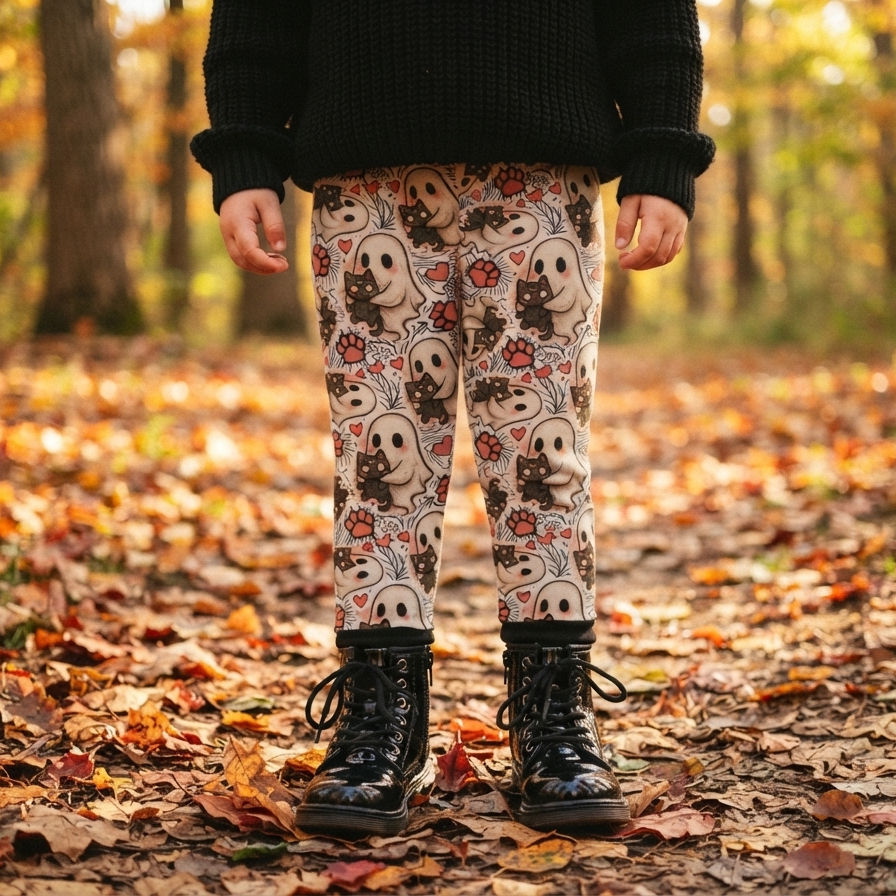 Basic leggings - Autumn Spells - Ghostly Purrs