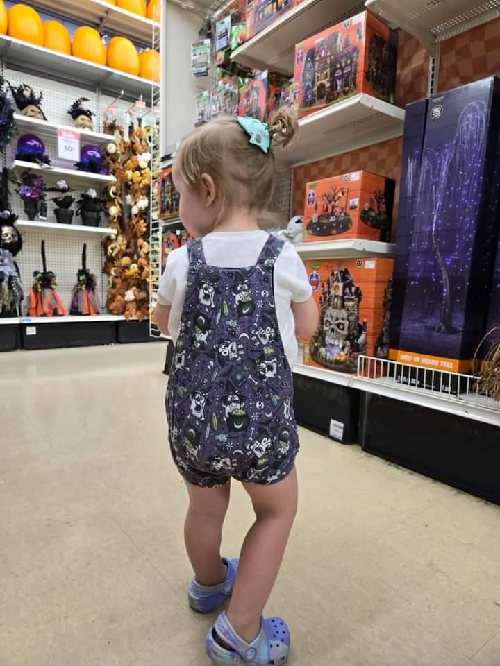 Shortie romper - Spooky Shores collection - Bone Pile