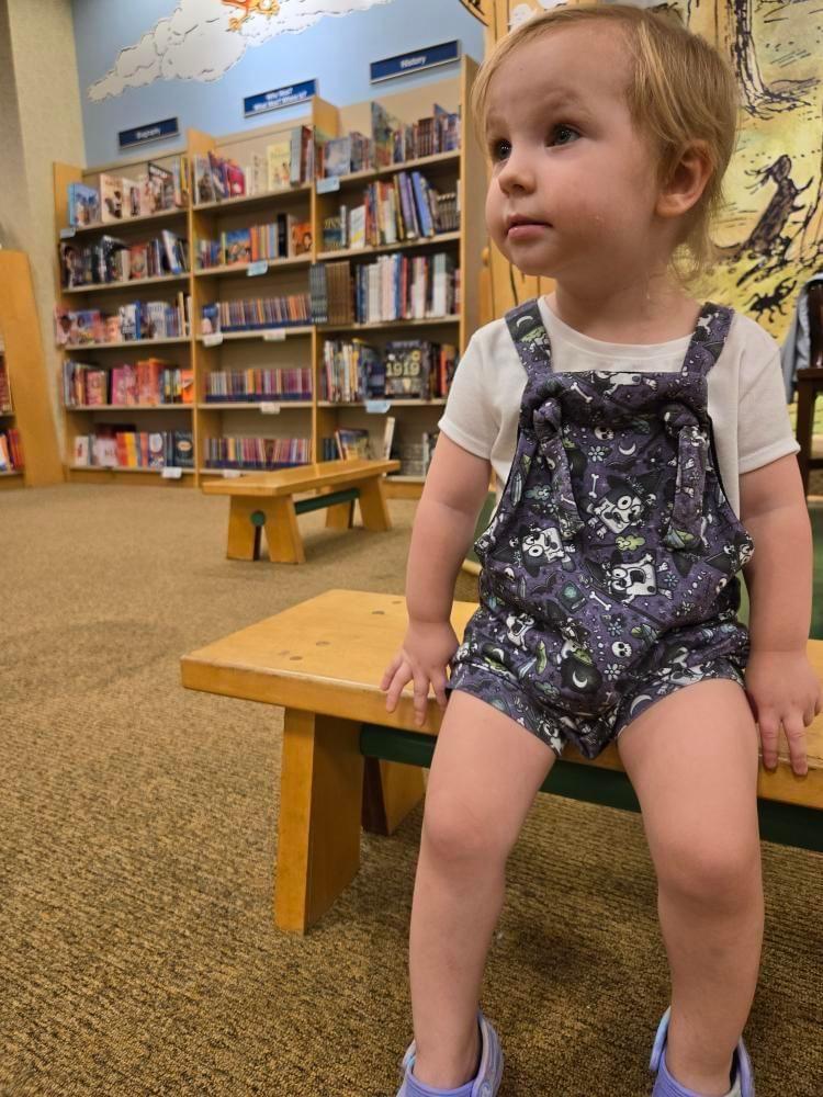 Shortie romper - Spooky Shores collection - Bone Pile