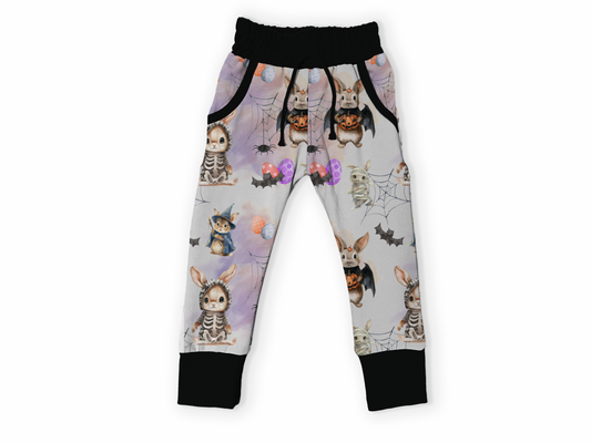 Joggers w/ Pockets - Bunnies, Bones and Bloom - Haunting Hares