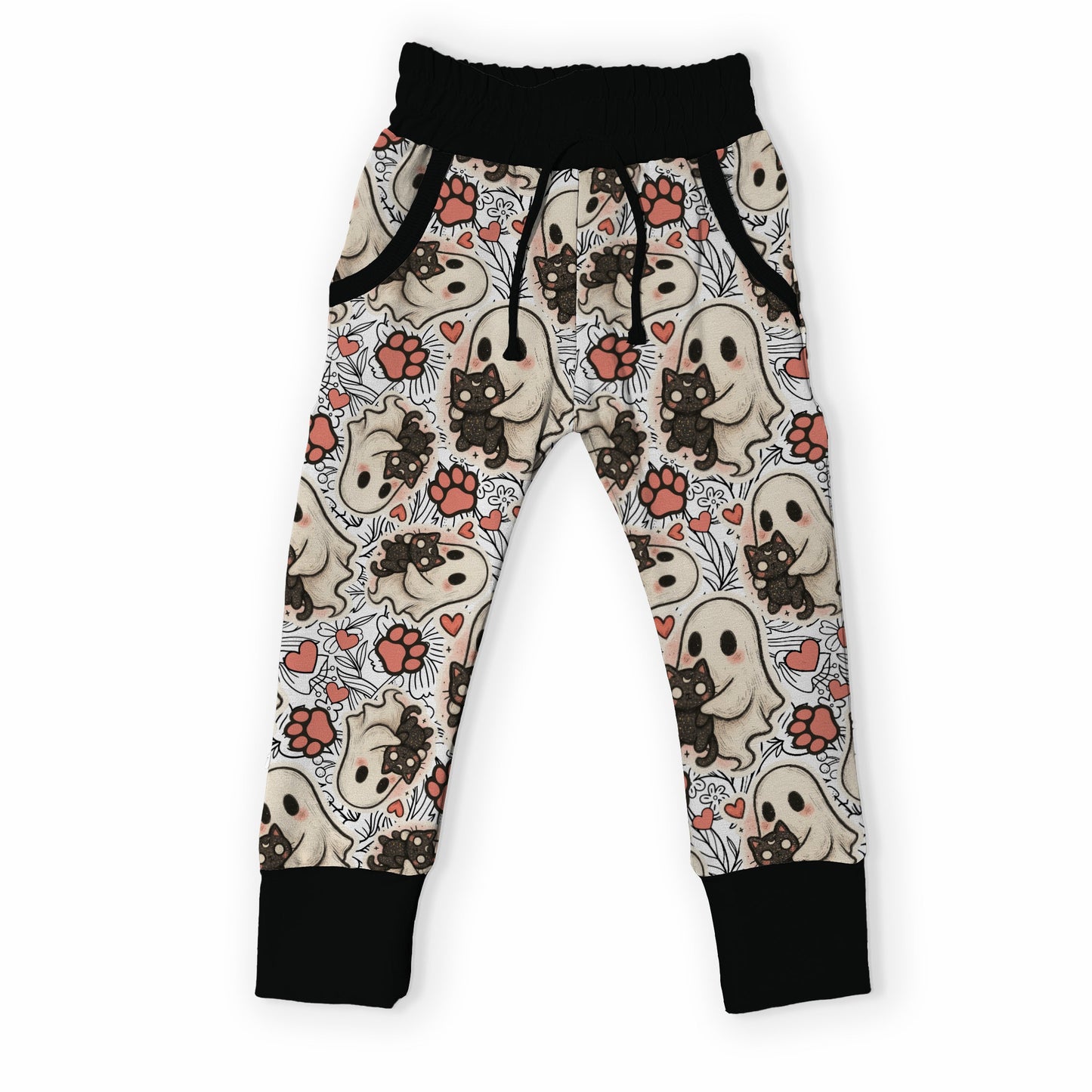 Joggers w/ Pockets - Autumn Spells - Ghostly Purrs