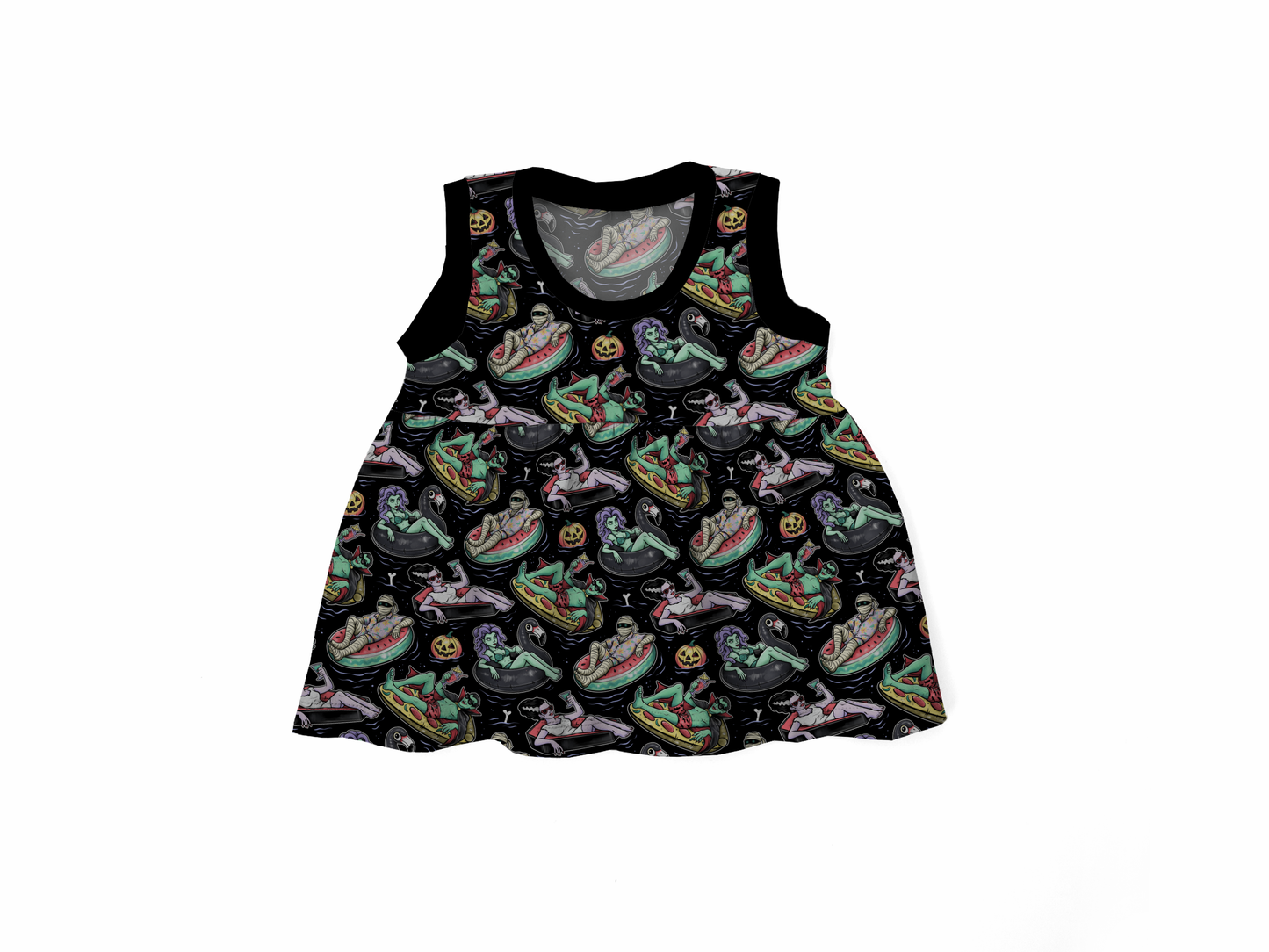 Peplum top - Spooky Shores Collection - Pool Ghoul