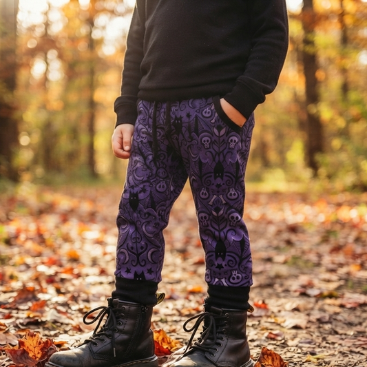 Joggers w/ Pockets - Autumn Spells - Midnight Bats