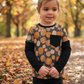 Layered T-shirt - Autumn Spells - Moonlit Pumpkin