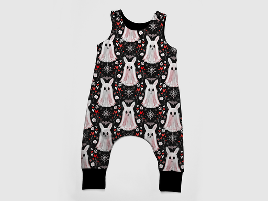 Romper long legs - Bunnies, Bones and Bloom - Boo Bunny