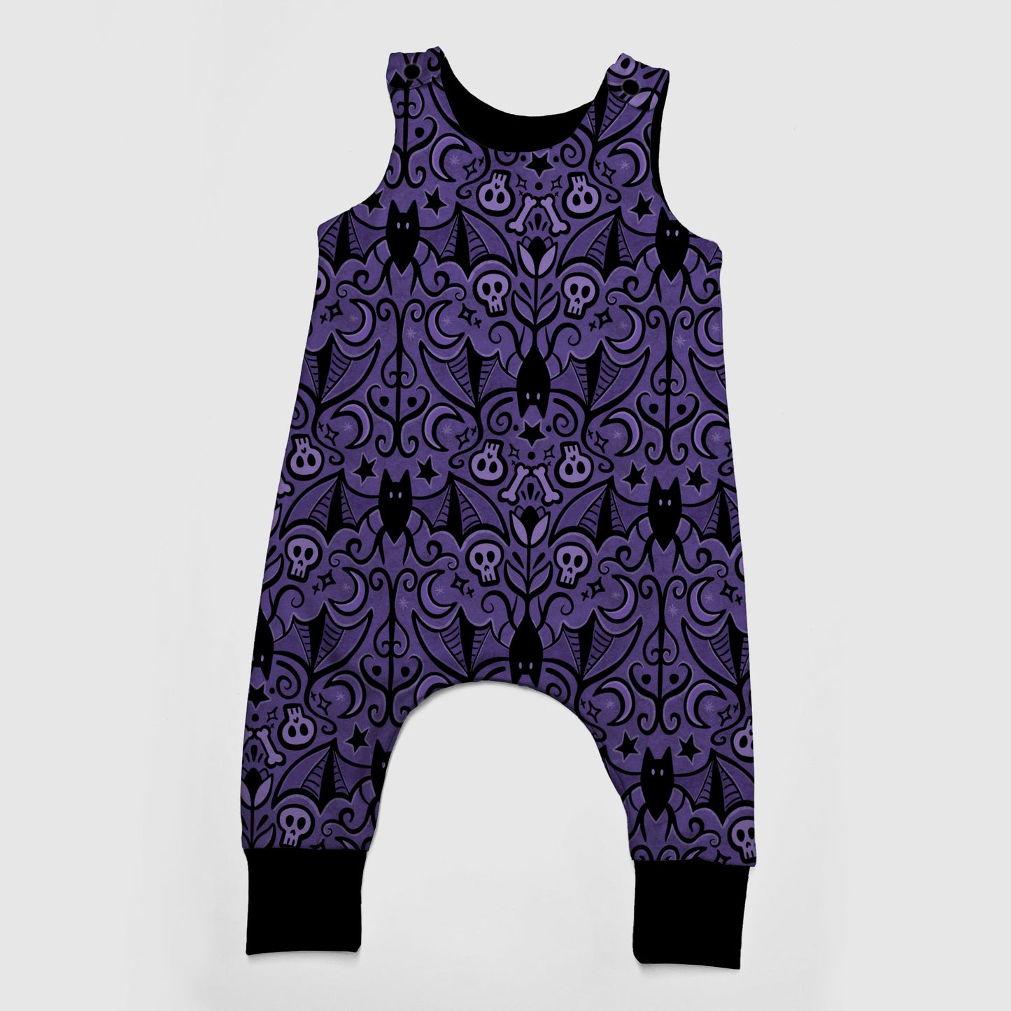 Romper long legs - Autumn Spells - Midnight Bats
