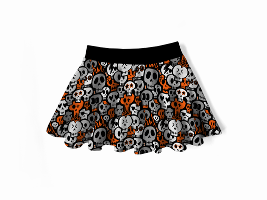 Twirly Skirt - Spooky Shores Collection - Bone Pile