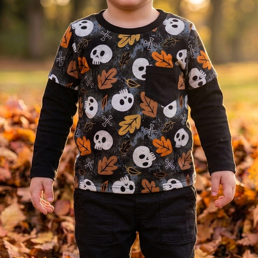 Layered T-shirt - Autumn Spells - Fall Spirits