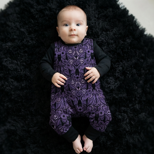 Romper long legs - Autumn Spells - Midnight Bats