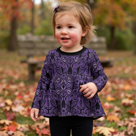 Peplum top - Autumn Spells - Midnight Bats
