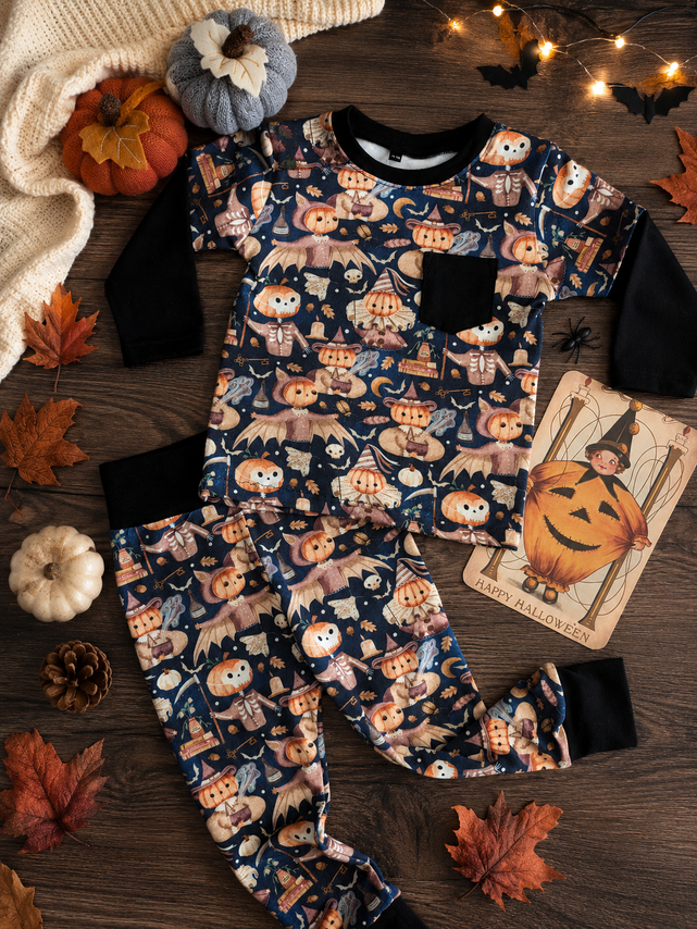 Basic leggings - Autumn Spells - Pumpkin Coven